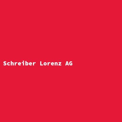 Hersteller: Schreiber Lorenz AG