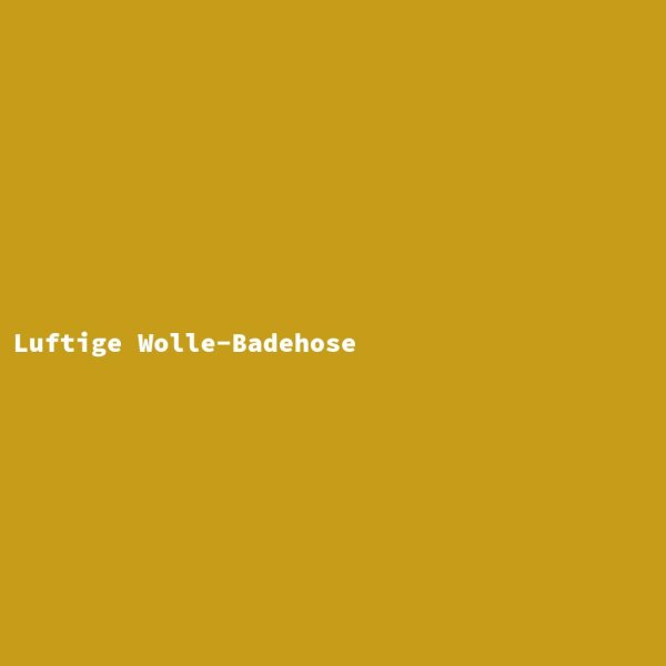Luftige Wolle-Badehose