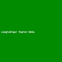 Langlebiger Papier-Akku