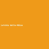 Leichte Wolle-Mütze