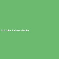 Schicke Leinen-Socke
