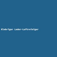 Klebriger Leder-Luftreiniger