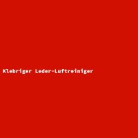Klebriger Leder-Luftreiniger