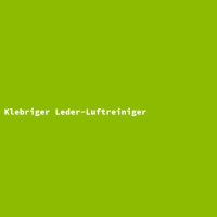 Klebriger Leder-Luftreiniger