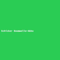 Schicker Baumwolle-Akku