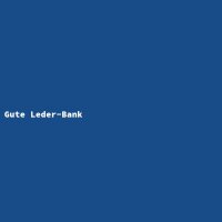 Gute Leder-Bank